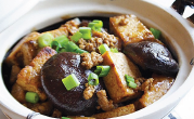 Mushroom Beancurd — Chinese dish at Pokhara Chinese Restaurant